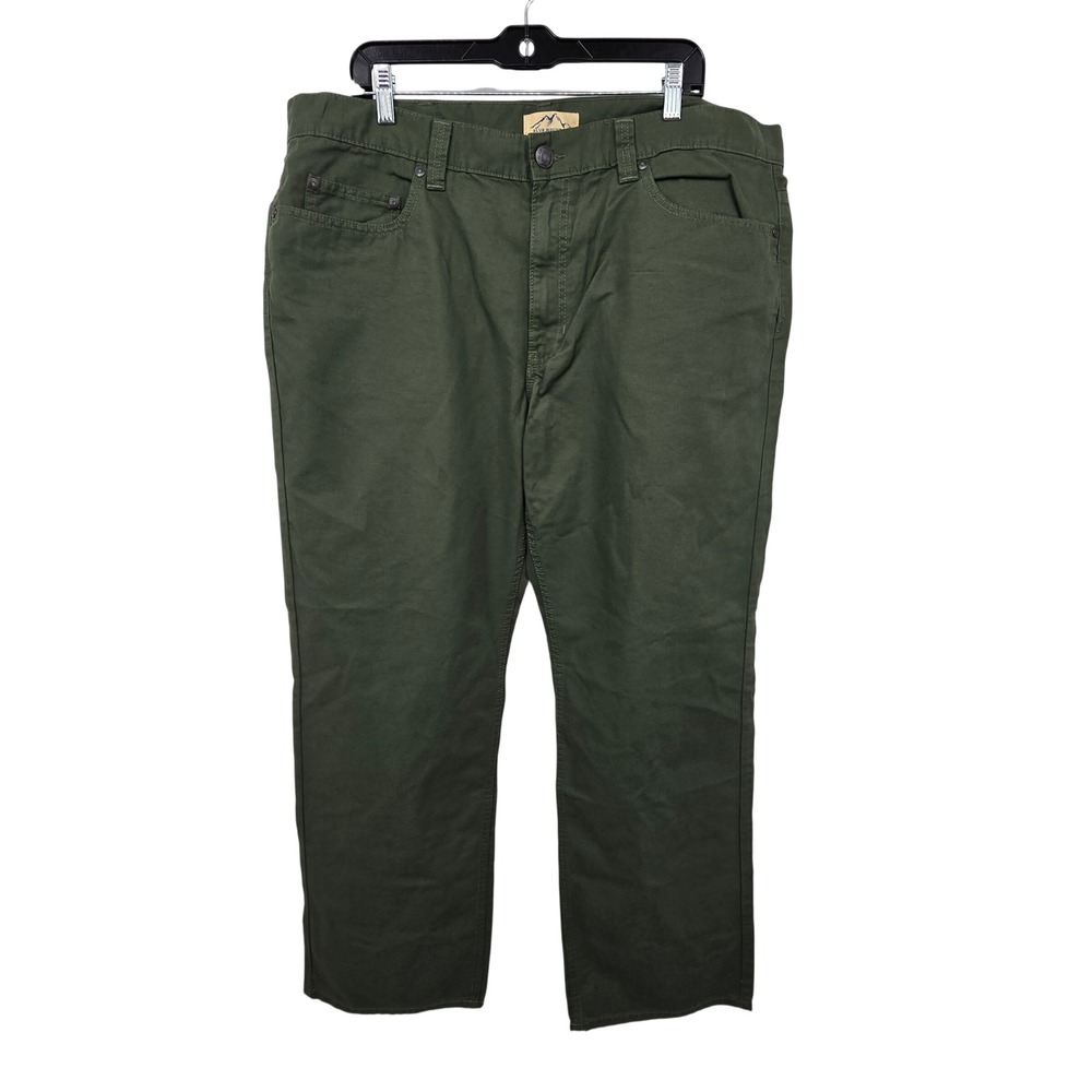 Blue Mountain NEW Canvas Work Pants Mens 40x32 Green Straight Leg Cotton Utility